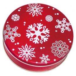 Red with Snowflakes