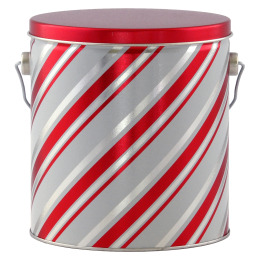 Candy Stripes 1/2 & 1 Gallon Popcorn Tin