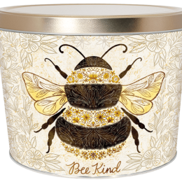 Bee Kind  2-Gallon Popcorn Tin