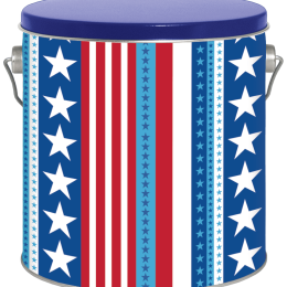 Stars & Stripes 1/2 & 1 Gallon Popcorn Tin